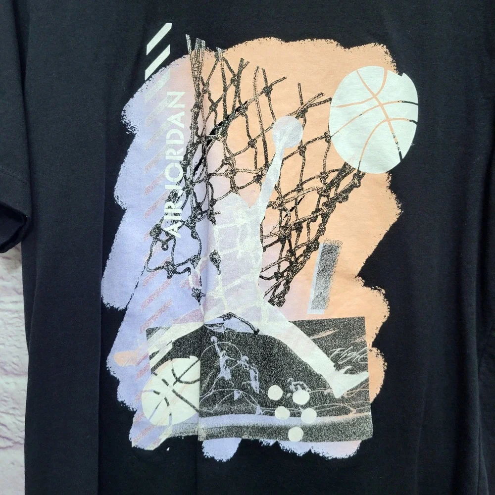 Air Jordan Jumpman Coral Graphic Tshirt Mens M Basketball Athletic‎ Streetwear